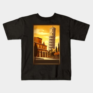 Vintage Travel Poster of the Italy Kids T-Shirt
